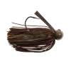 Bass Patrol Round Rubber Footbal Jig 3/4oz Green Pumpkin Brown