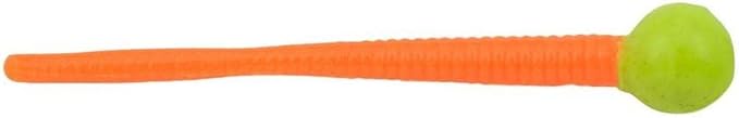Berkley PowerBait Floating Mice Tails Fishing Soft Bait- 3/8" Chart/ Orange/ Garlic