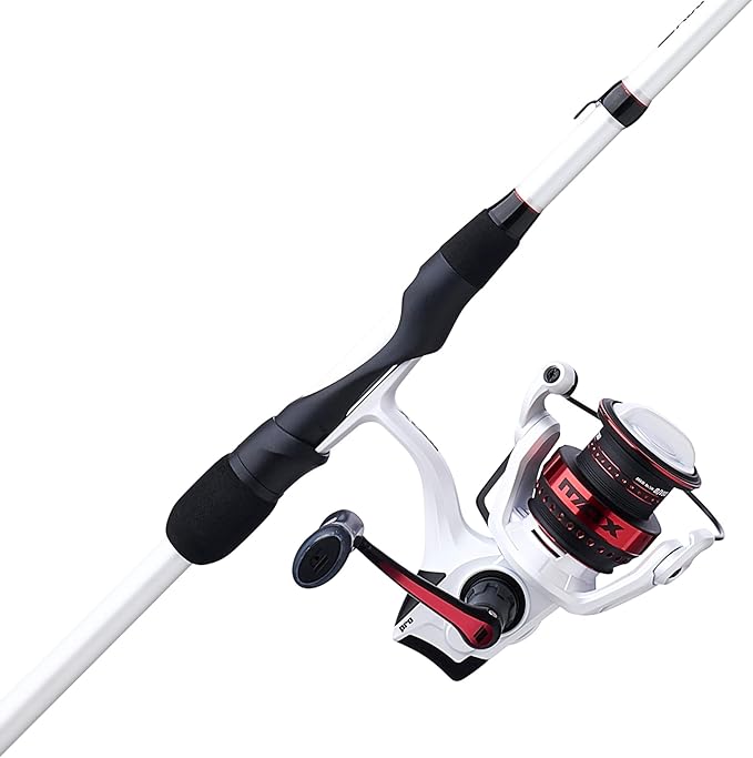 Abu Garcia Max Pro Spinning Reel and Fishing Rod Combo- 6'10" Fast Medium Light- 1/8- 1/2oz - 6-10lbs line