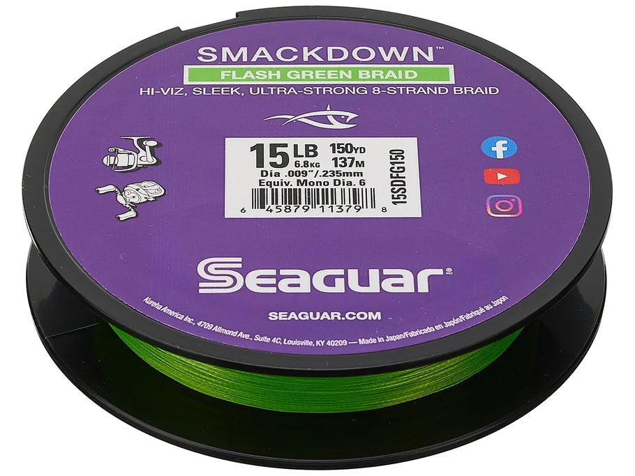 Seaguar Smackdown Braided Line Flash Green 65lb