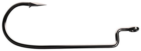 EA Trokar Worm Hook Hd, 4/0 Black Chrome 5pk