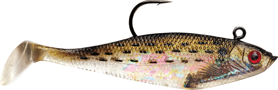 Storm WildEye Swim Shad, 1/4oz 3'' Golden Mullet 3pk