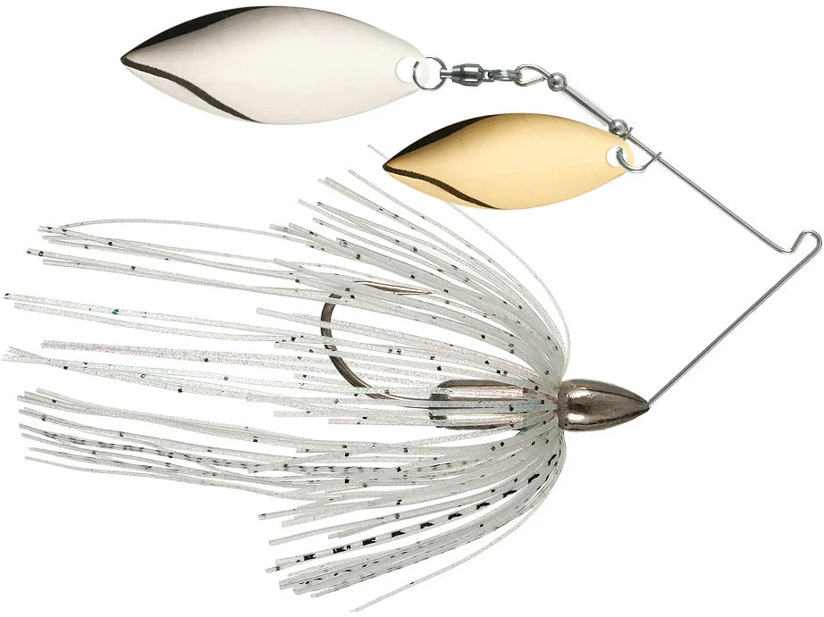 War Eagle Gold Screamin Eagle Spinnerbait 1/2 oz Willow Nickel Green Shad