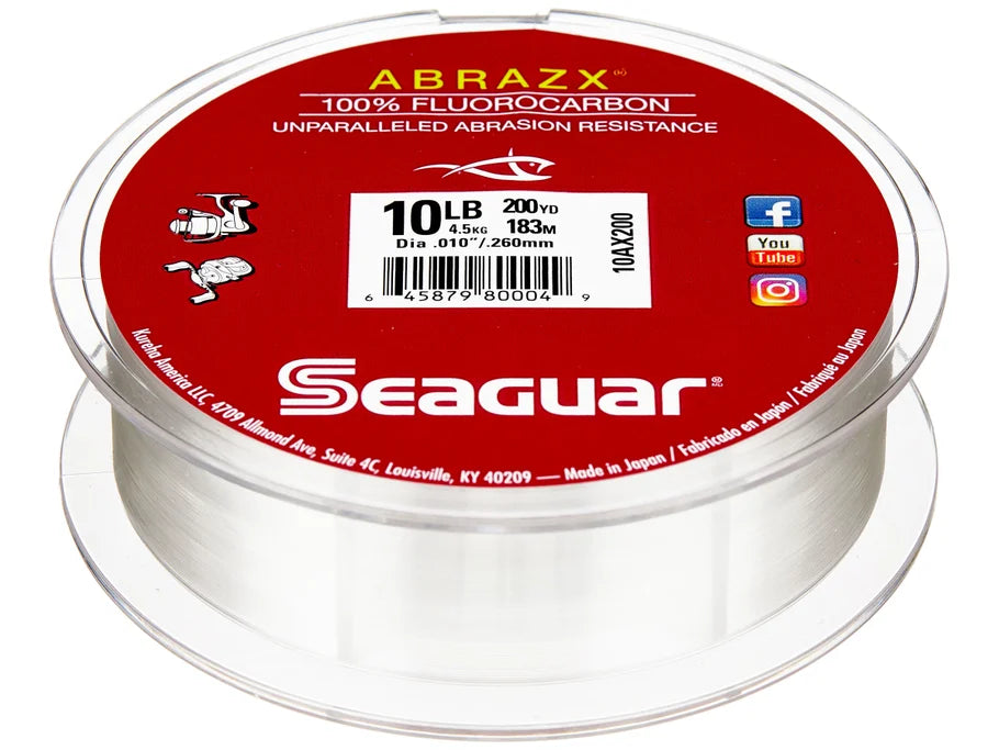 Seaguar AbrazX Fluorocarbon Line 200 YD 15LB