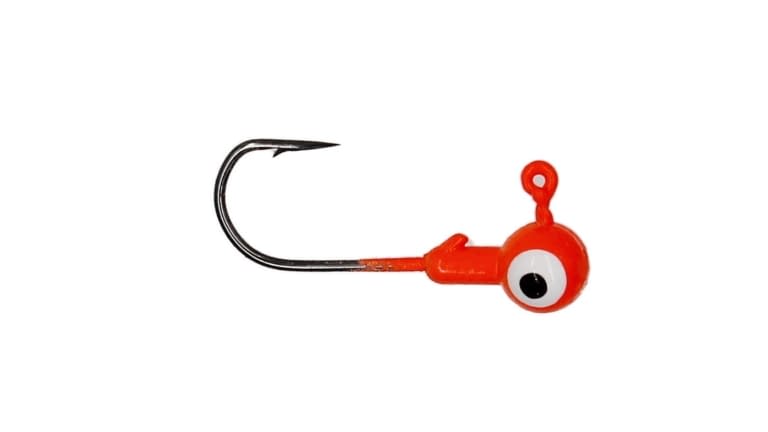Anglers King Round Jigheads 1/32oz Orange