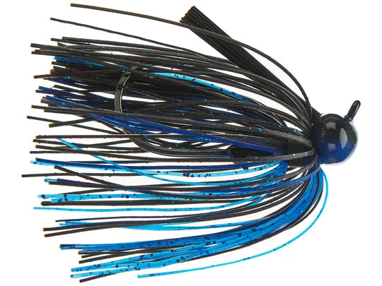 Dirty Jigs Tour Level Skirted Football Jig - Black and Blue 1/2oz