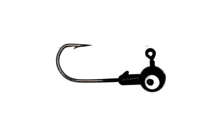 Anglers King Round Jigheads 1/32oz Black