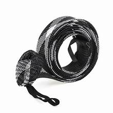 Braided Mesh Fishing Rod Sock - Black White