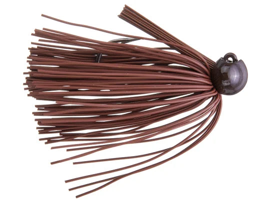 Bass Patrol Round Rubber Football Jigs 1/4oz Brown
