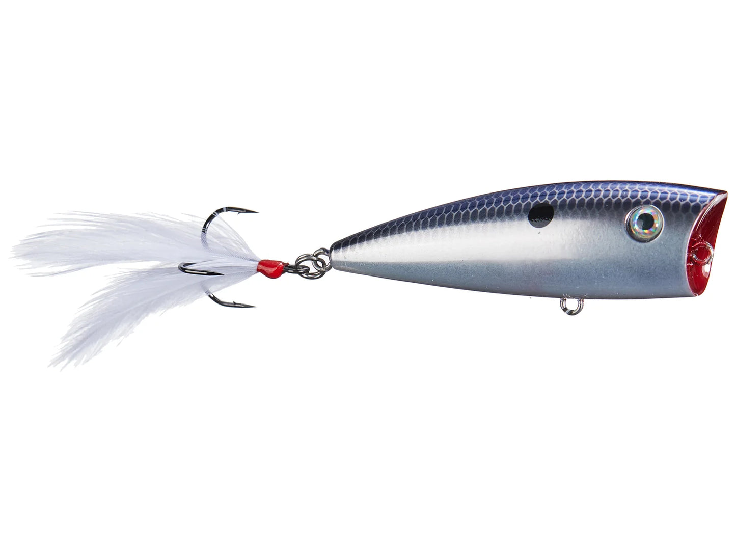 Strike King HC KVD Splash Popper Smokey Chrome Blue