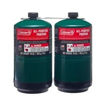 Coleman All-Purpose Propane Gas Cylinder, 16 ounce, 2-Pack