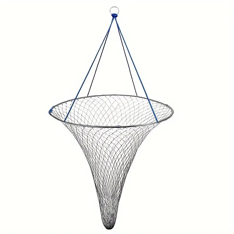 Large Foldable Fishing Net with Rope