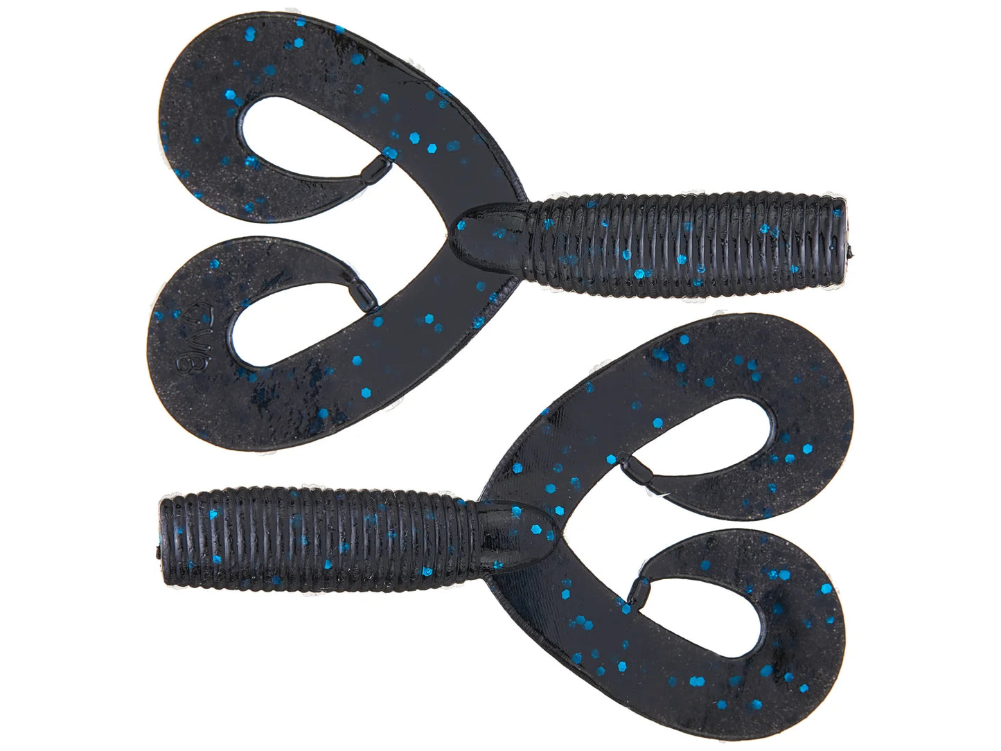 Yamamoto Double Tail Grubs 20pk 5" Black Blue