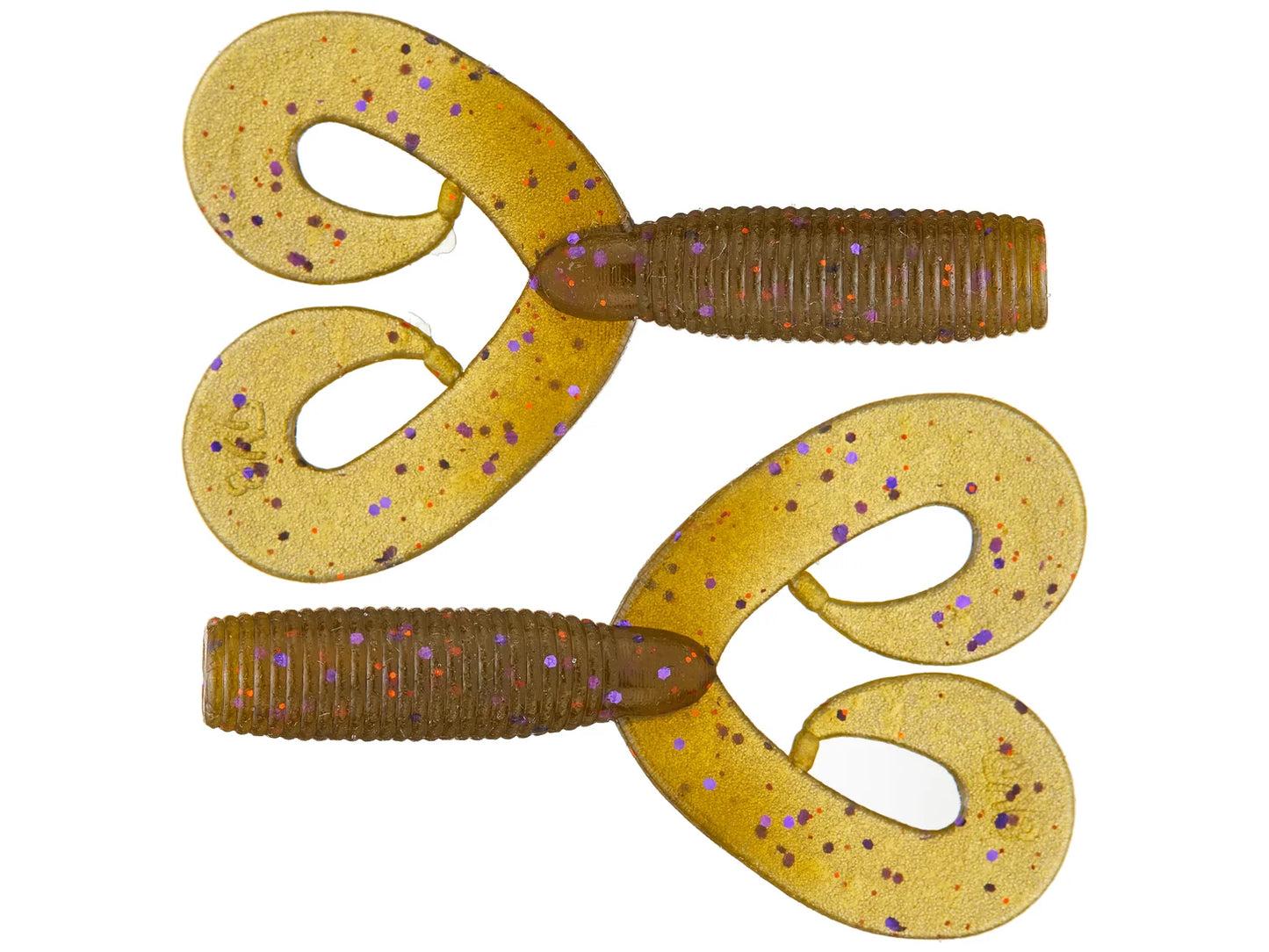 Yamamoto Double Tail Grubs 20pk 5" Green Pumpkin Purple Copper
