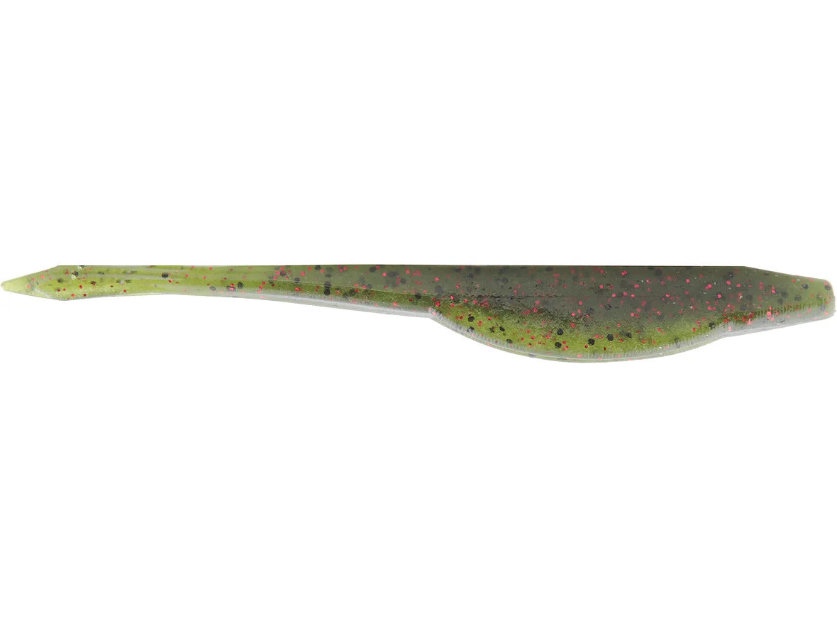 Yamamoto 5" D Shad 7pk Watermelon Blk/Red