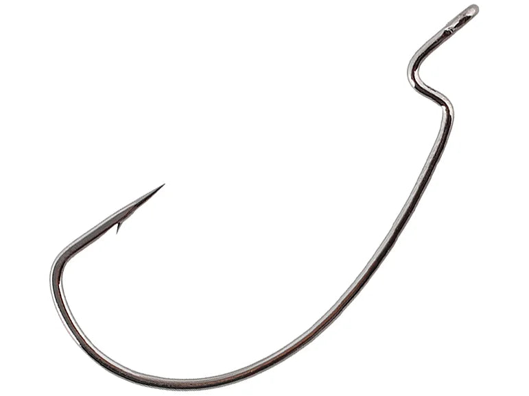 Gamakatsu Offset EWG Worm Hooks Black 6 pack 2/0