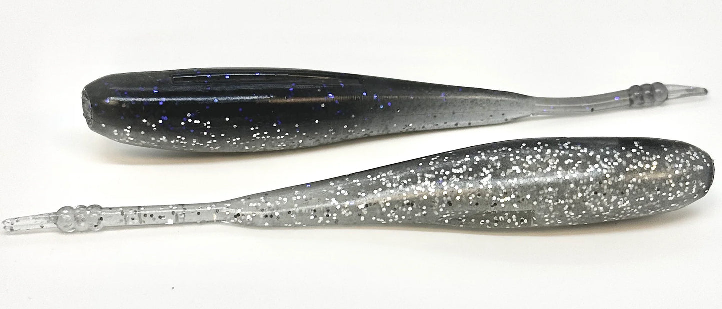 Hog Farmer Stroll Shad-4in-Ghost Minnow