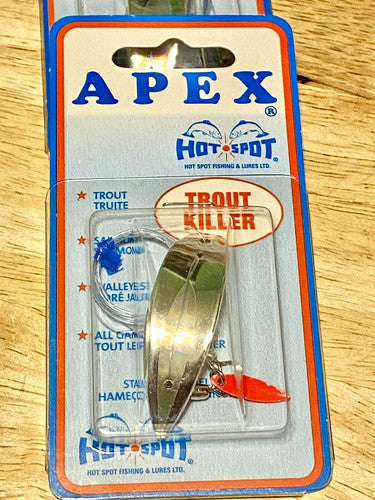 Hot Spot Apex "Trout Killer" Lures Gold Metallic