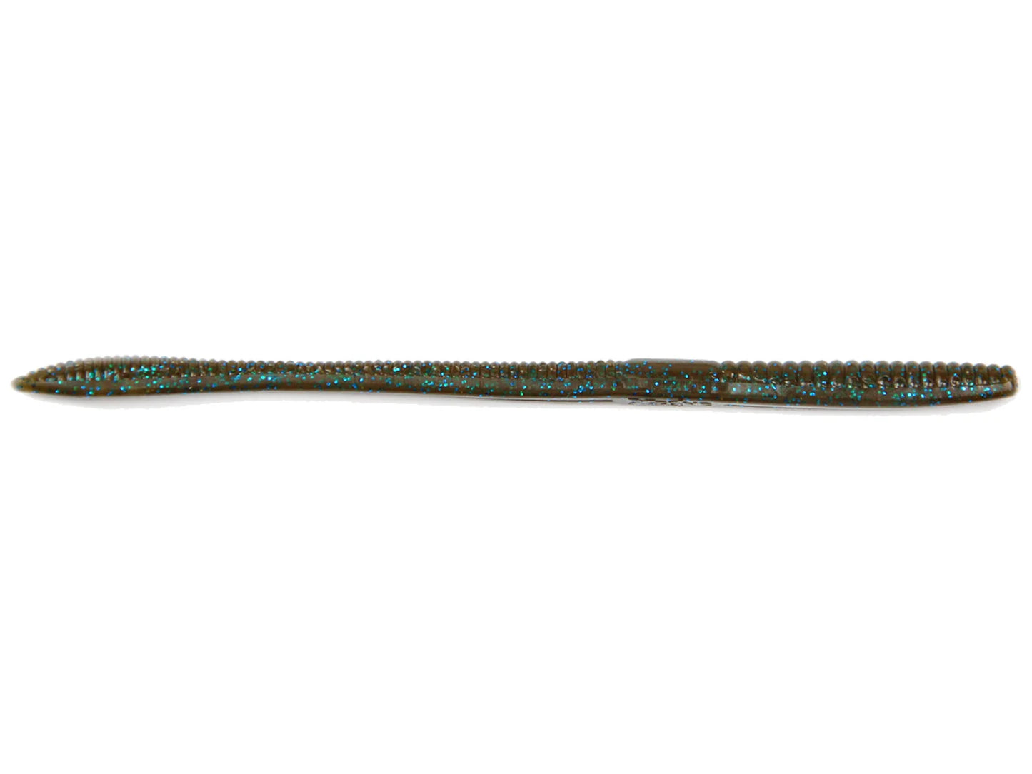 Xzone Lures Deception Worms 12pk 6" Green Pumpkin Blue Flake