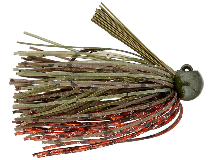 Bass Patrol Silicone Football Jigs 3/8oz Green Pumpkin Craw
