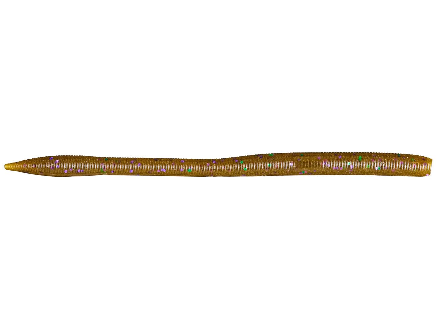 Yamamoto Sensei Straight Tail Worm 6" Green Pumpkin Green and Purple