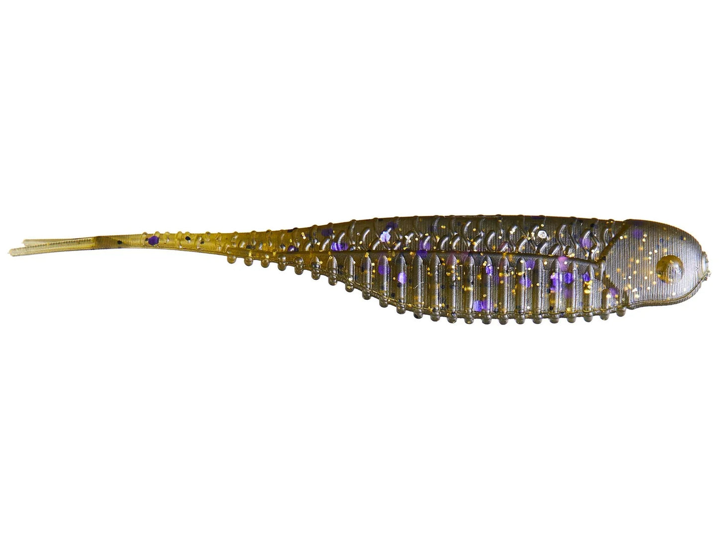 Great Lakes Finesse Hover Minnow 2.75" Green Pumpkin Purple Flake