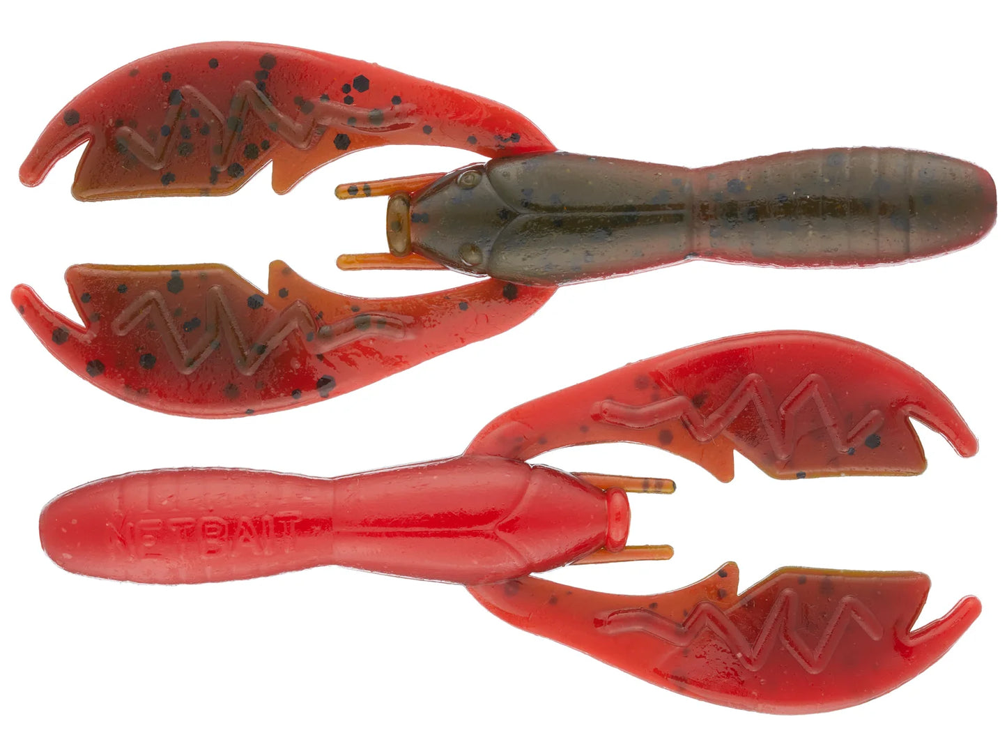 Netbait Baby Paca Craw 3.75" Green Pumpkin TX Red