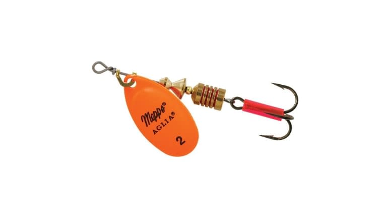 Mepps Aglia Plain Spinners 1/8oz Hot Orange