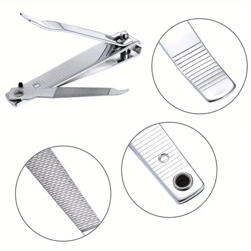 Big Stainless Steel Nail Clipper Set with File