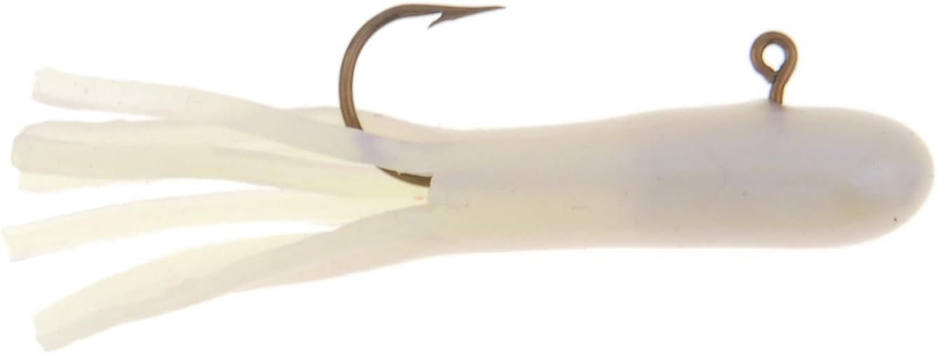 Berkley PowerBait Pre-Rigged Atomic Tubes Fishing Soft Bait- Pearl White- 3ct- 1/32oz