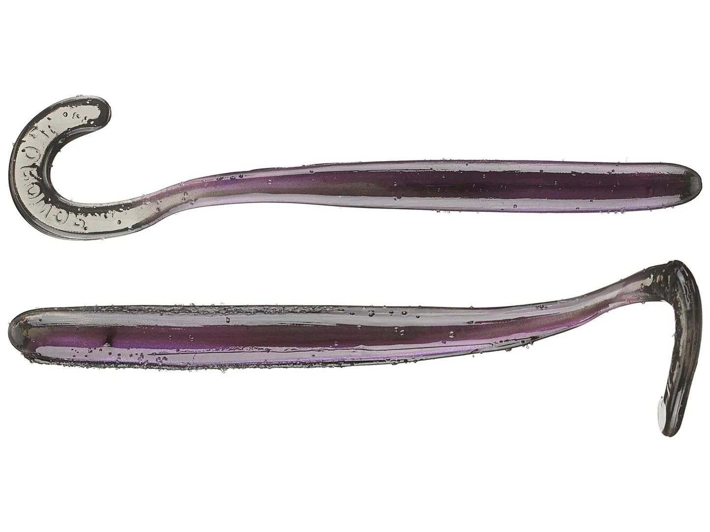 Roboworm Curly Tail Worm 4.5" 8pk Purple Smoke