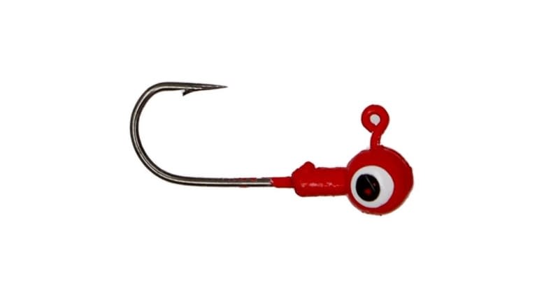 Anglers King Round Jigheads 1/16oz Red