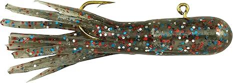Berkley PowerBait Pre-Rigged Atomic Tubes Fishing Soft Bait- Natural Candy 3ct