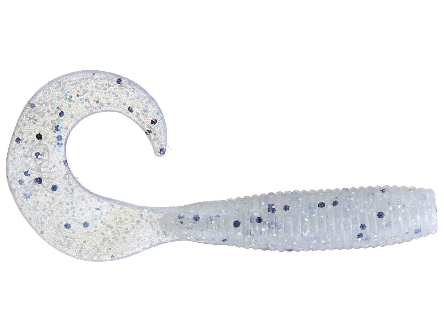 Yamamoto Single Tail Grubs 4" Blue Pearl Hologram