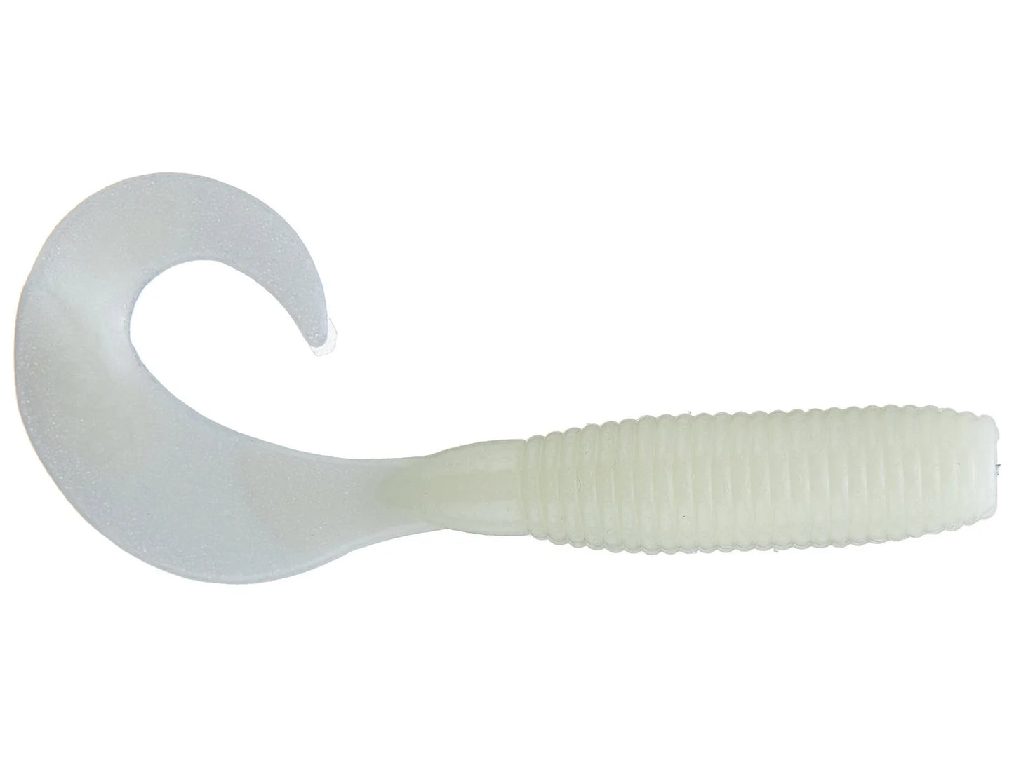 Yamamoto Single Tail Grubs 4" Luminous White