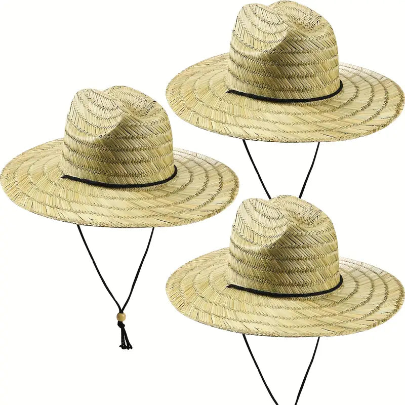 Men's Classic Wide Brim Straw Hats