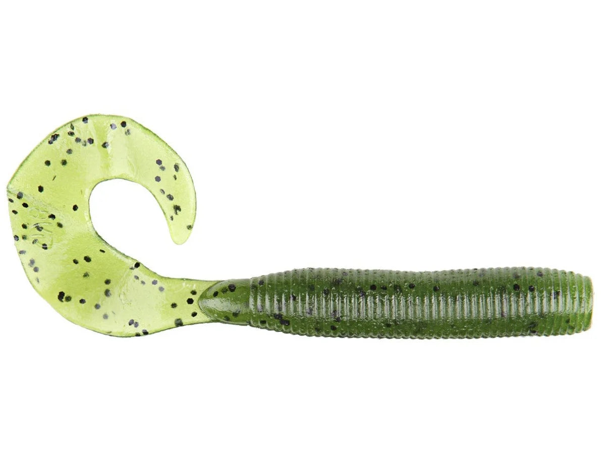 Yamamoto Single Tail Grubs 4" Watermelon Blk