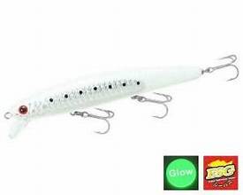 Lucky Craft CIF Flash Minnow 110 Jerkbaits Super Glow OB Pearl White Sardine