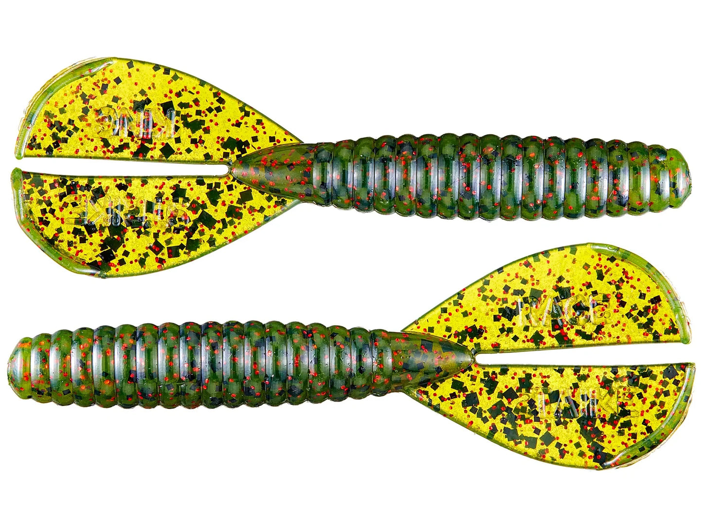 Strike King Rage Twin Tail Menace Grub 8pk Watermelon Red Flake