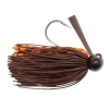 Bass Patrol Round Rubber Footbal Jig 3/4oz Brown Orange Scale