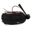 Bass Patrol Round Rubber Footbal Jig 3/4oz Black Red Scale