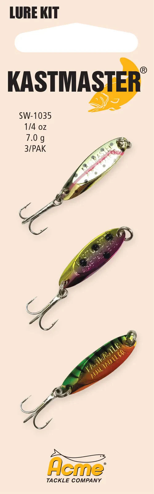 Acme Kastmaster 1/4oz Spoon Pack