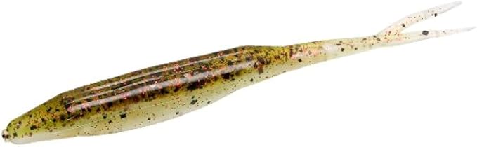 Zoom Winged Fluke 5'' Champagne Pepper Pearl 6pk