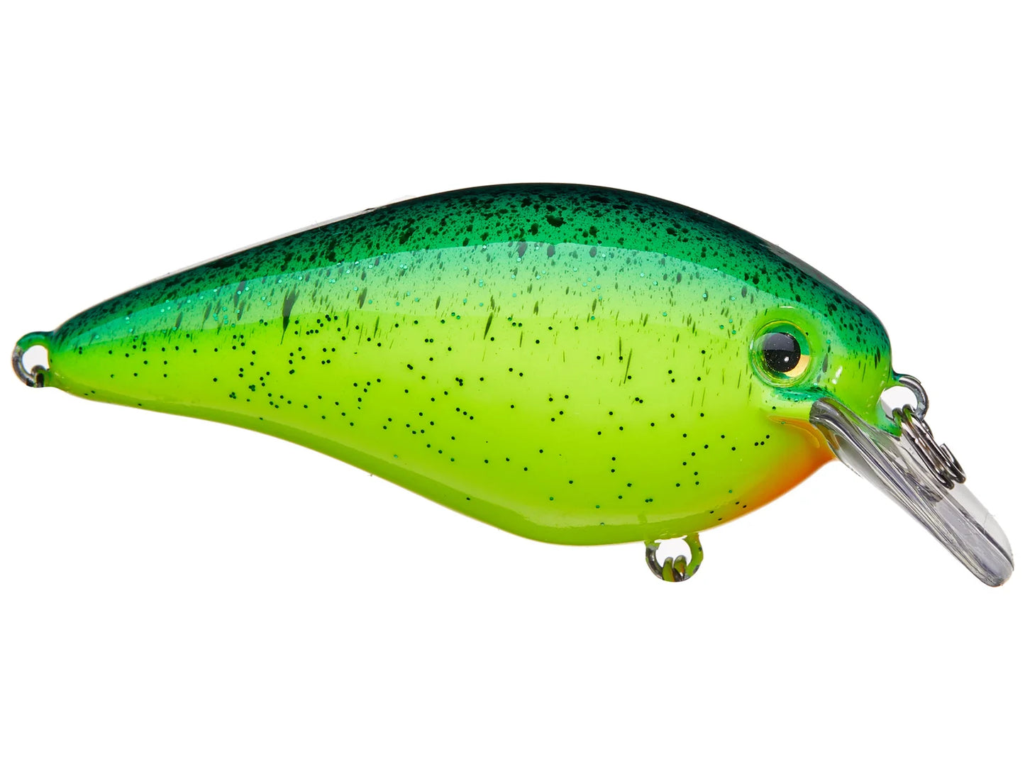 Strike King KVD 1.5 Hard Knock Squarebill Crankbait Chartreuse Blue Black Splatter Back