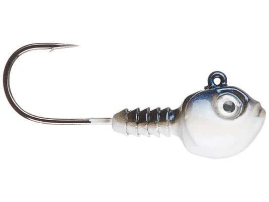 Dirty Jigs Guppy Swimbait Jig Head 3pk Blue Shad 1/8oz 1/0