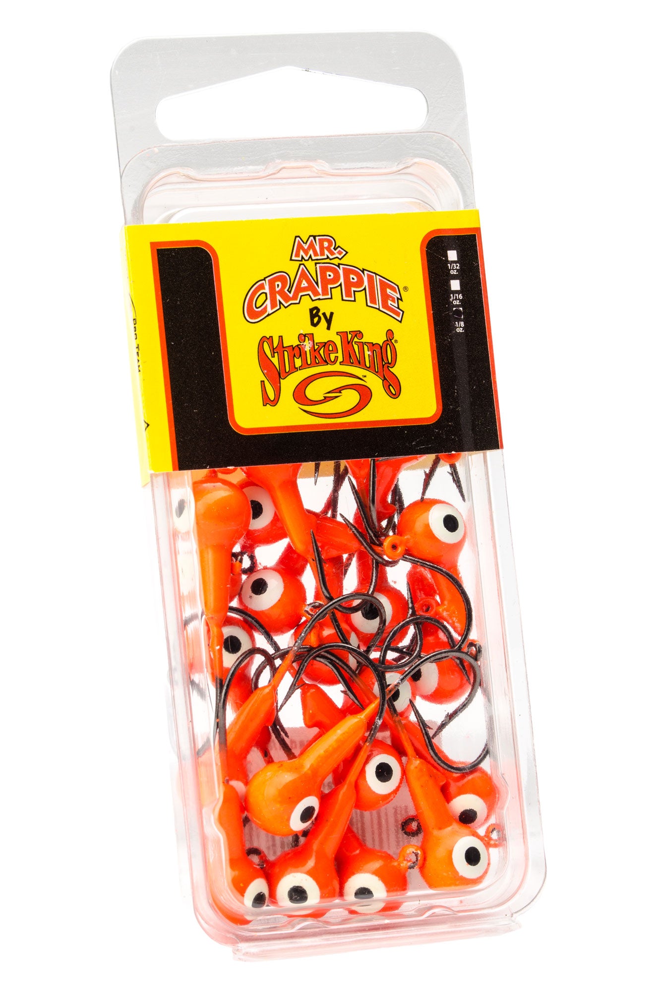 Mr. Crappie Jig Heads 1/16oz 25pk Orange