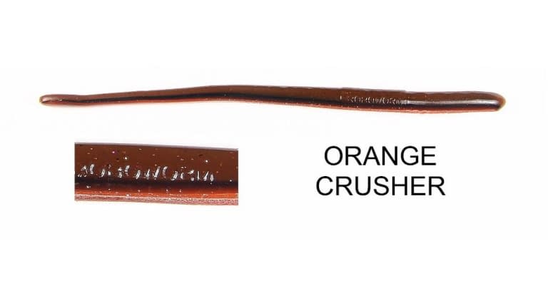Roboworm Straight Tail Worms 8pk 7" Orange Crusher