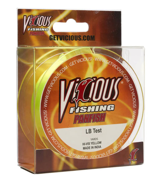Vicious Panfish Hi-Vis Yellow Mono -6lb-330 Yards