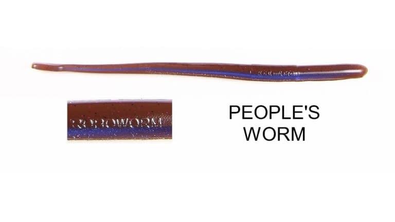 Roboworm Fat Straight Tail Worms 8pk 6" Peoples Worm