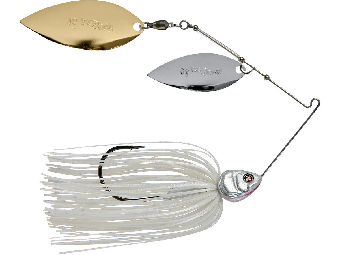 River2Sea Ish Monroe Bling Double Willow Spinnerbait 1/2oz Powder